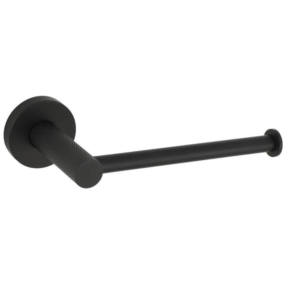 Ajax Cadney Matt Black Toilet Roll Holder