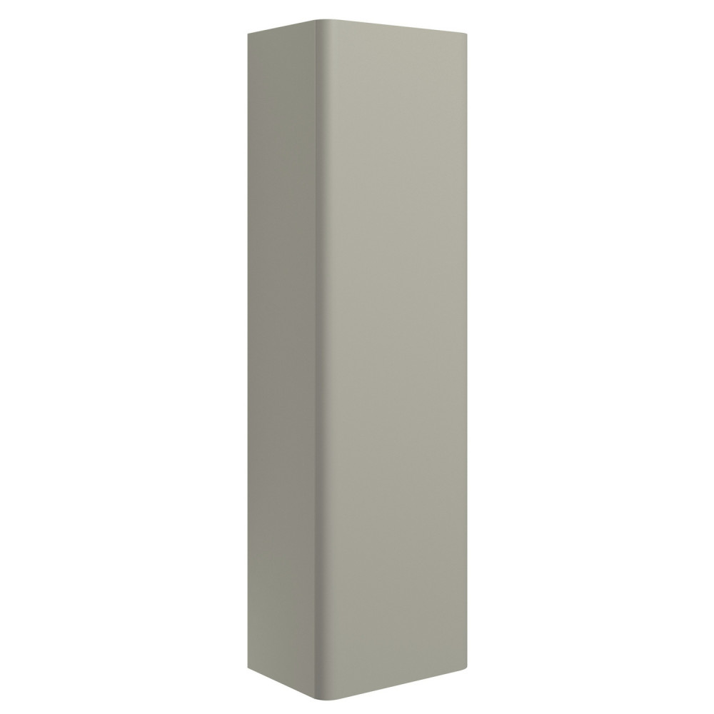 Ajax Caenby 350mm Wall Hung Tall Storage Unit in Matt Latte