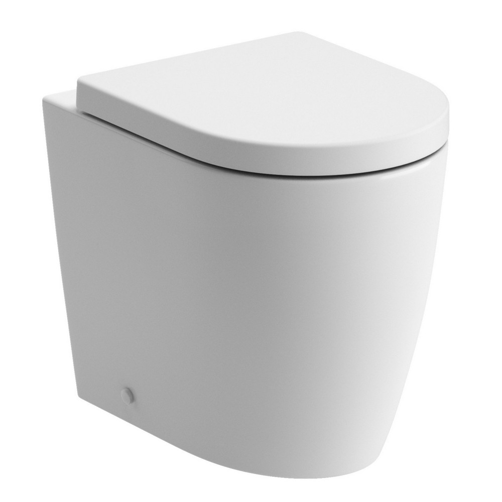 Ajax Caistor Rimless Swirlux Short Projection Back to Wall WC with Seat
