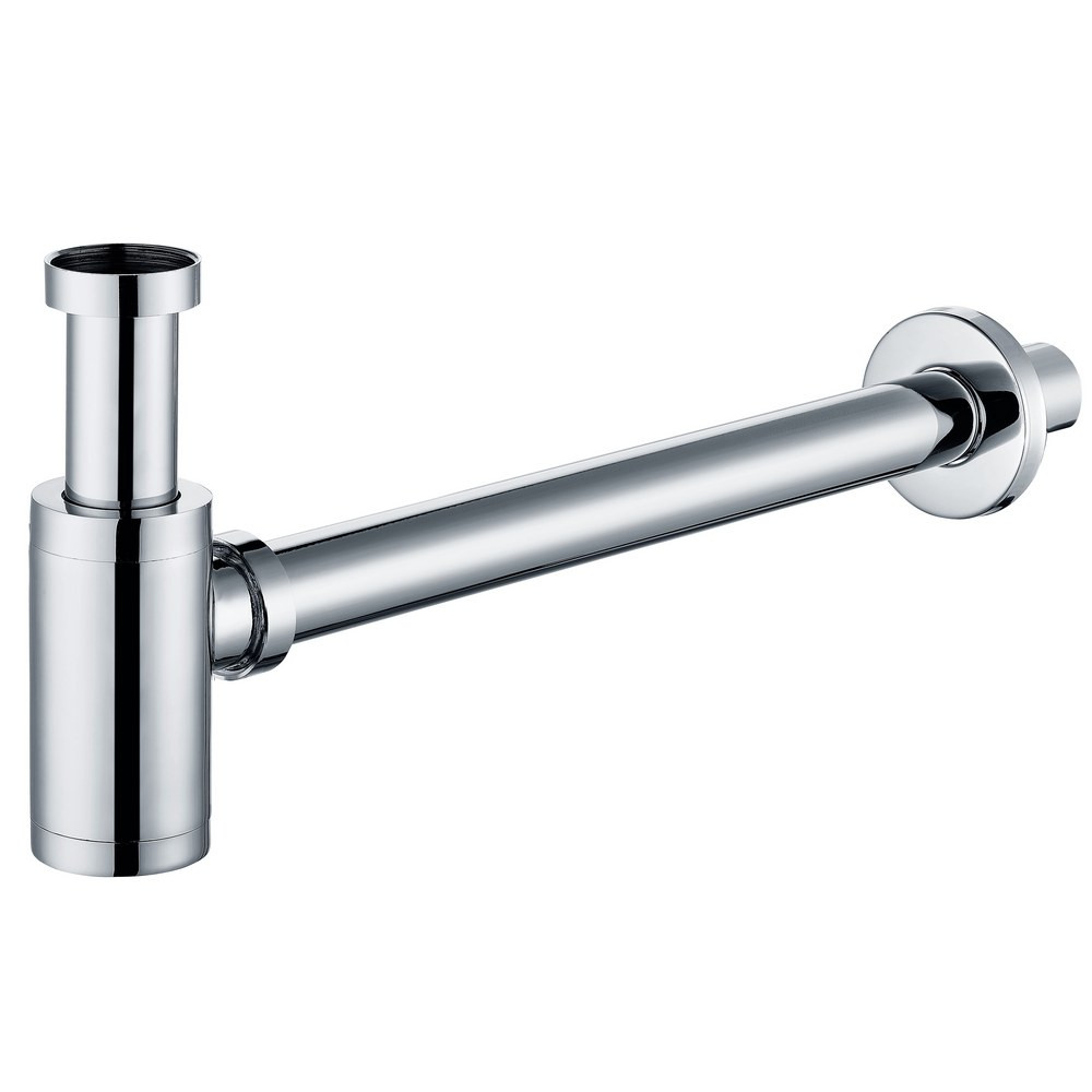 Ajax Chrome Modern Rounded Bottle Trap