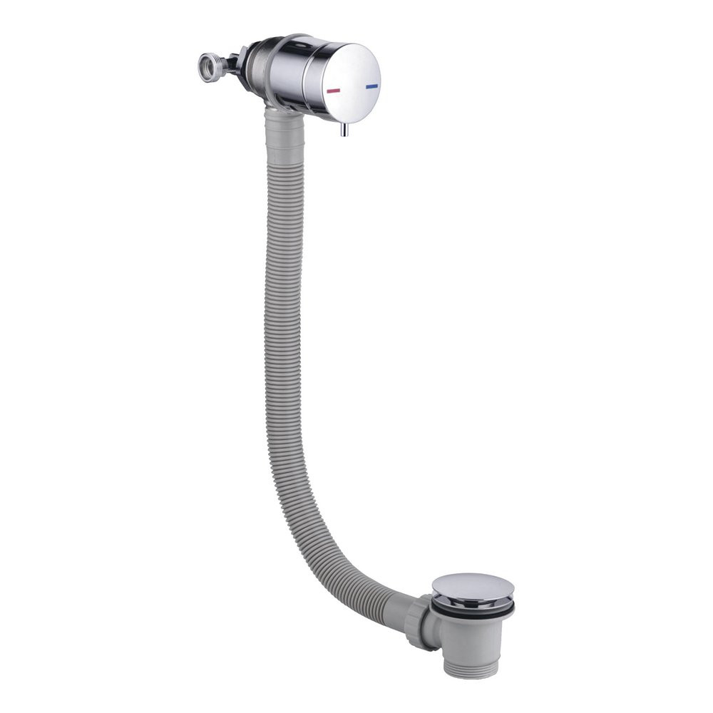 Ajax Chrome Overflow Bath Filler