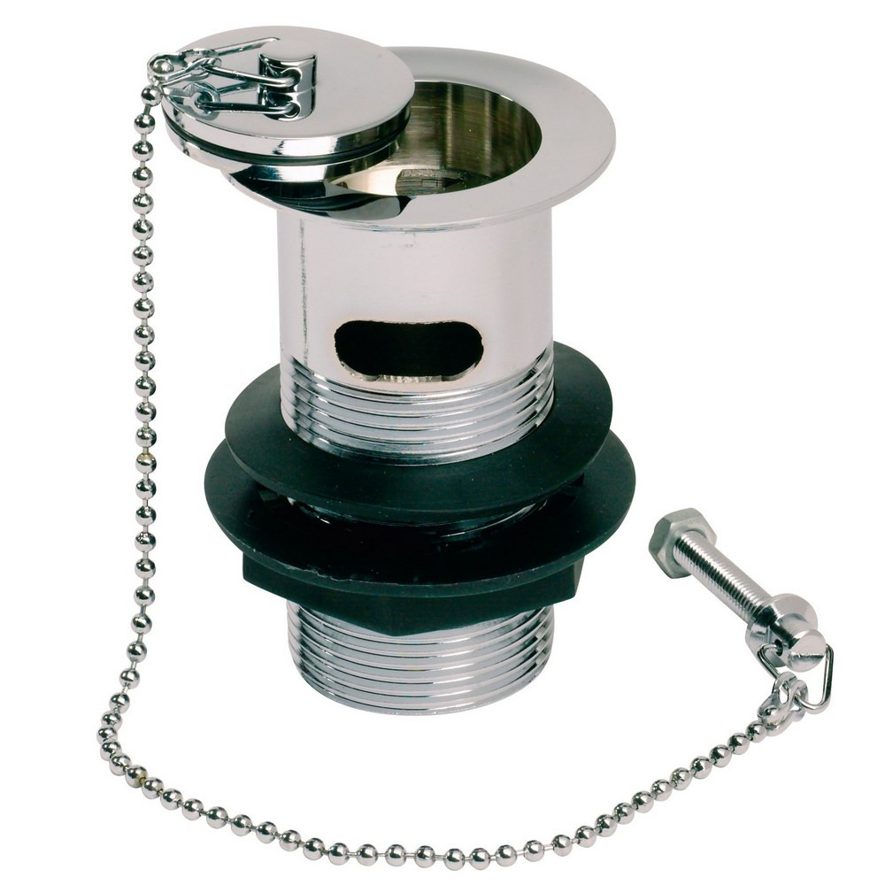 Ajax Chrome Plug and Chain Slotted Basin Waste
