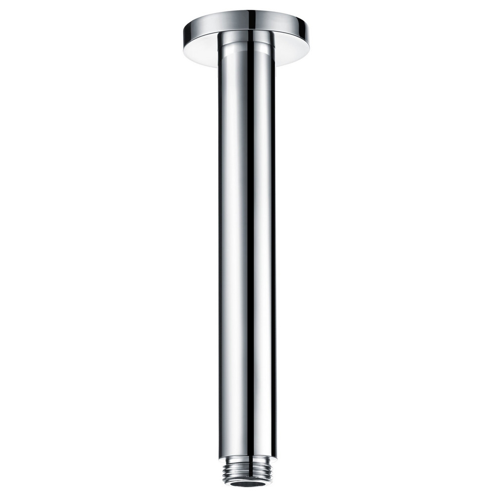 Ajax Chrome Round 180mm Ceiling Mounted Shower Arm (1)