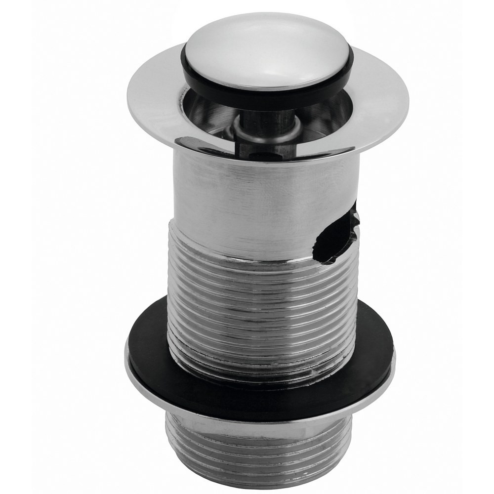 Ajax Chrome Slotted Round Click Clack Basin Waste