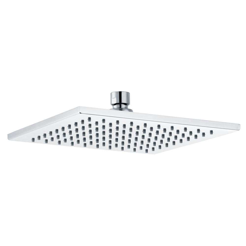 Ajax Hedon Chrome Squared 200mm Brass Fixed Shower Head