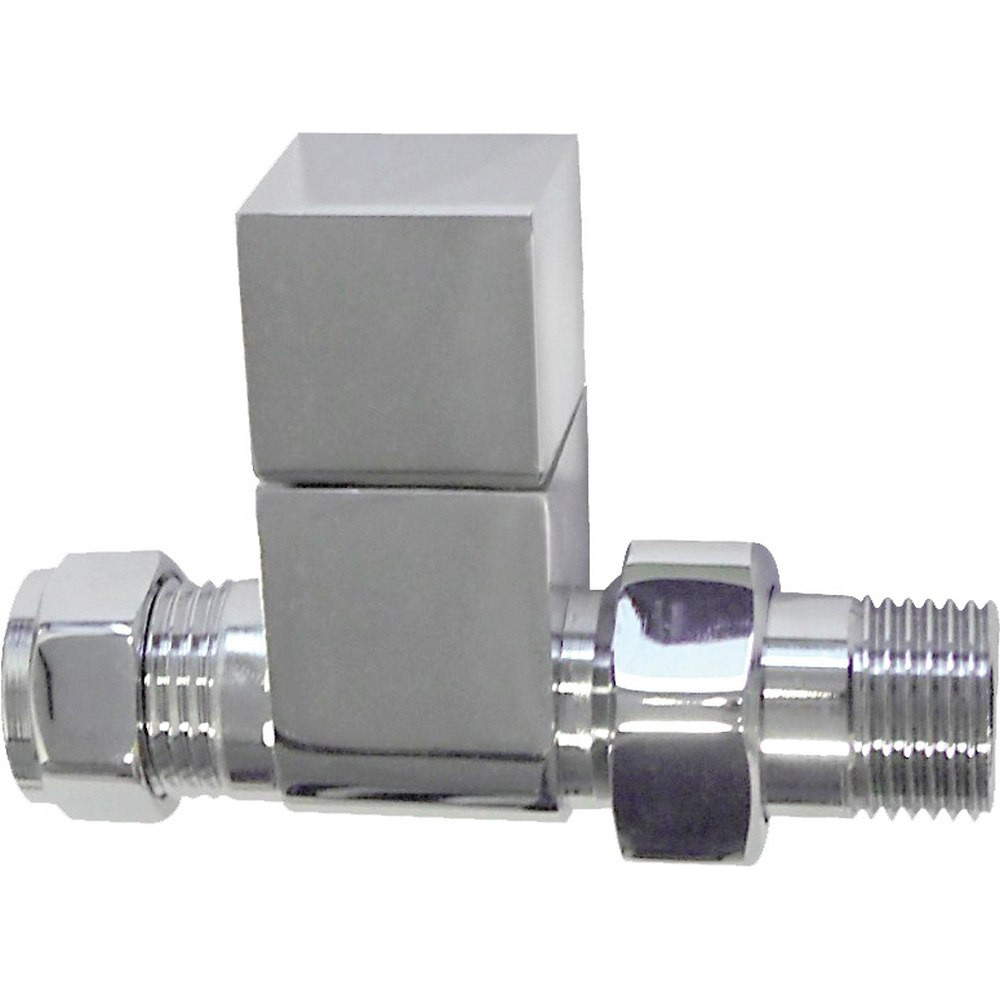 Ajax Chrome Squared Straight Radiator Valves (1)