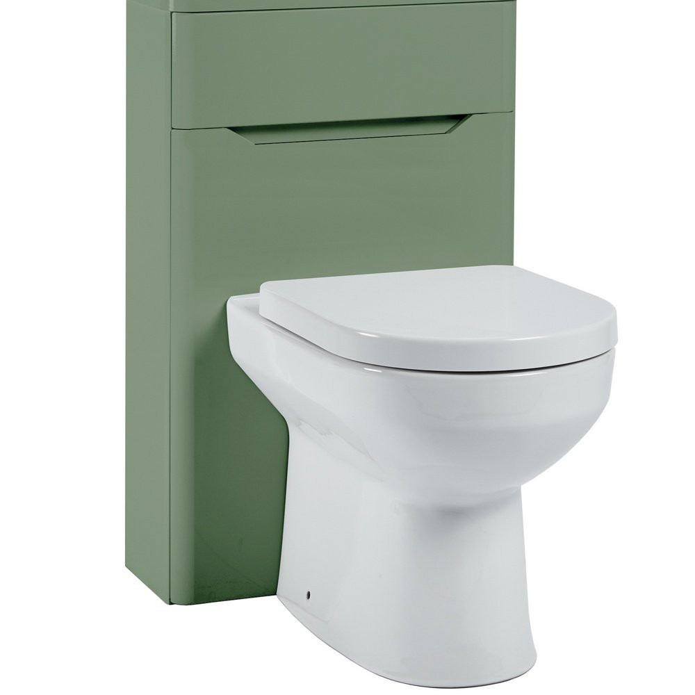 Ajax Curve 500mm Back to Wall WC Unit in Green