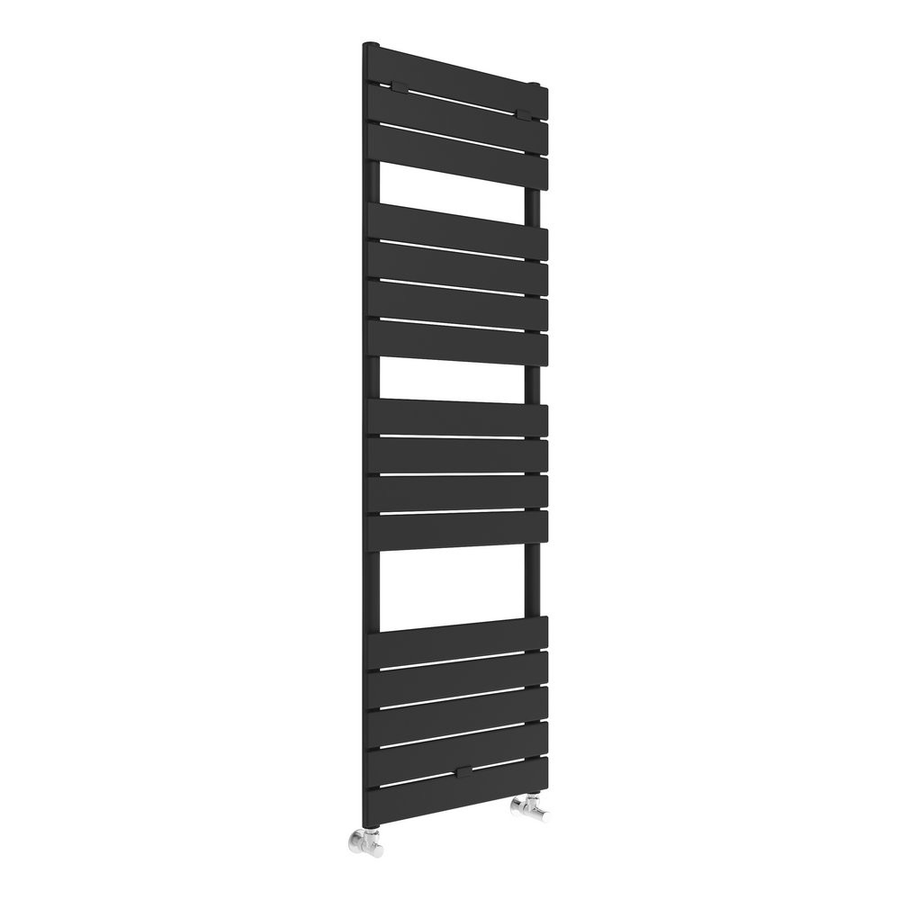 Ajax Dovedale Black 1500 x 500mm Square Ladder Towel Warmer