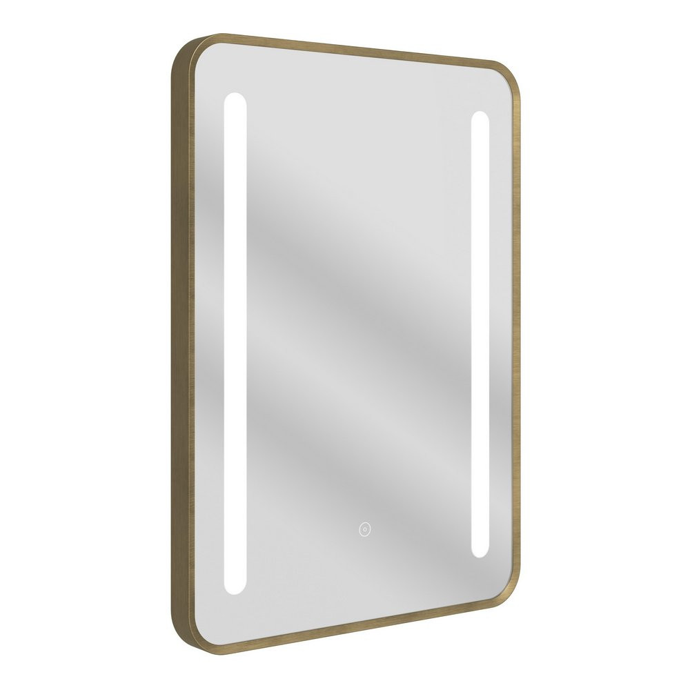 Ajax Faulding 700 x 500mm Brushed Bronze Front Lit Bathroom Mirror