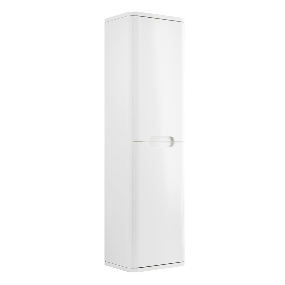 Ajax Ferriby 350mm Wall Hung Gloss White Tall Storage Unit