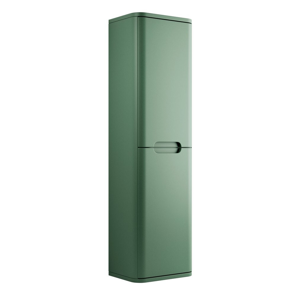 Ajax Ferriby 350mm Wall Hung Matt Sage Green Tall Storage Unit (1)