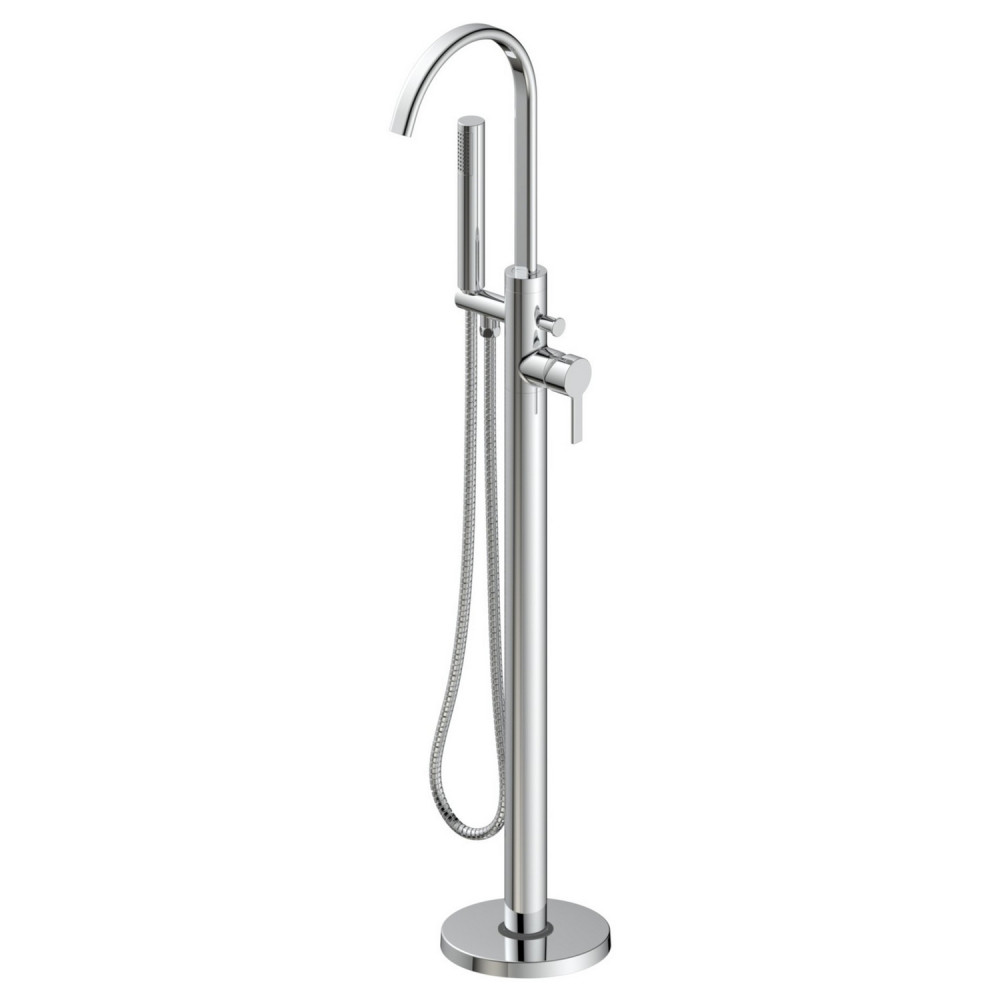 Ajax Freshney Floor Standing Bath Shower Mixer in Chrome