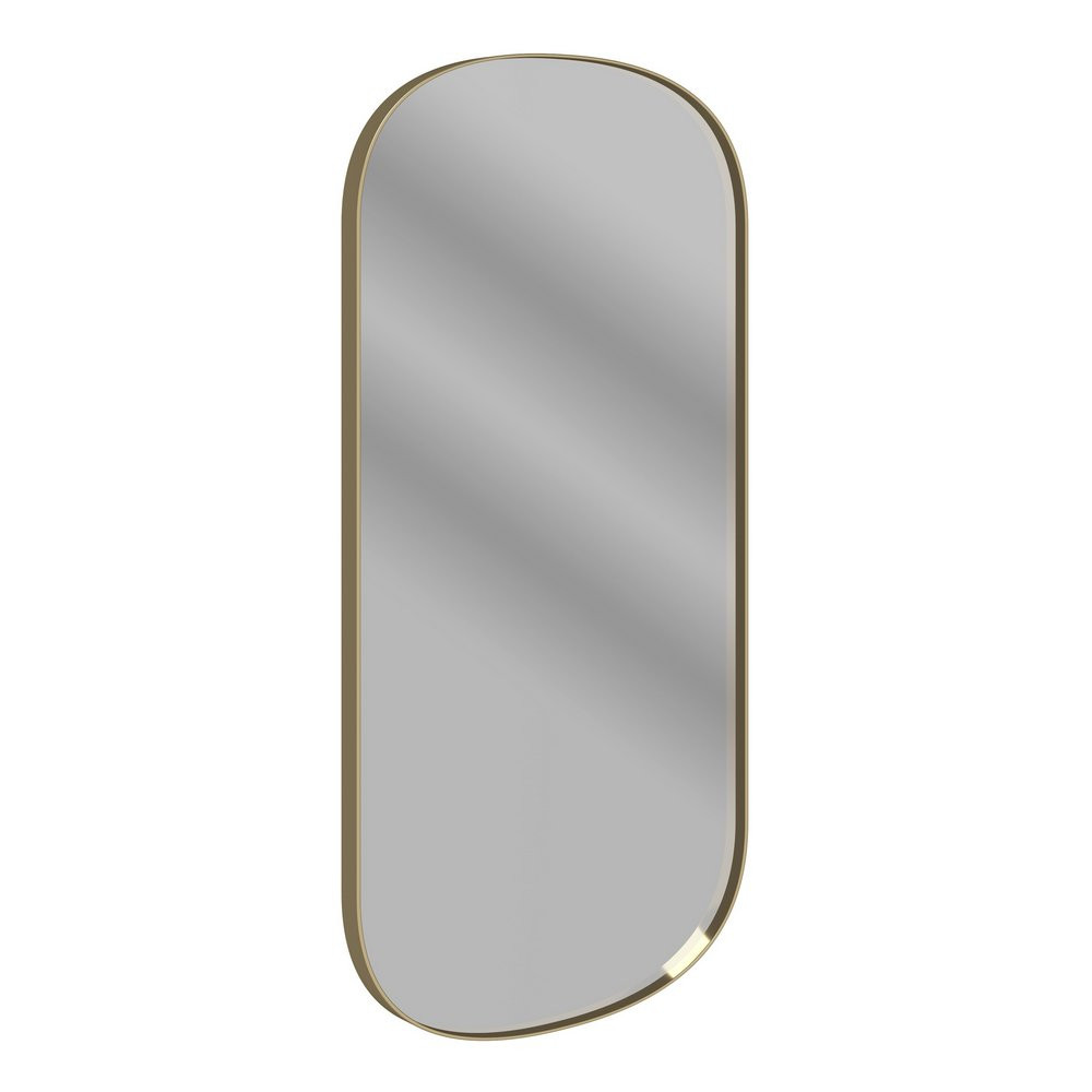 Ajax Gedney 800 x 400mm Oblong Brushed Bronze Bathroom Mirror
