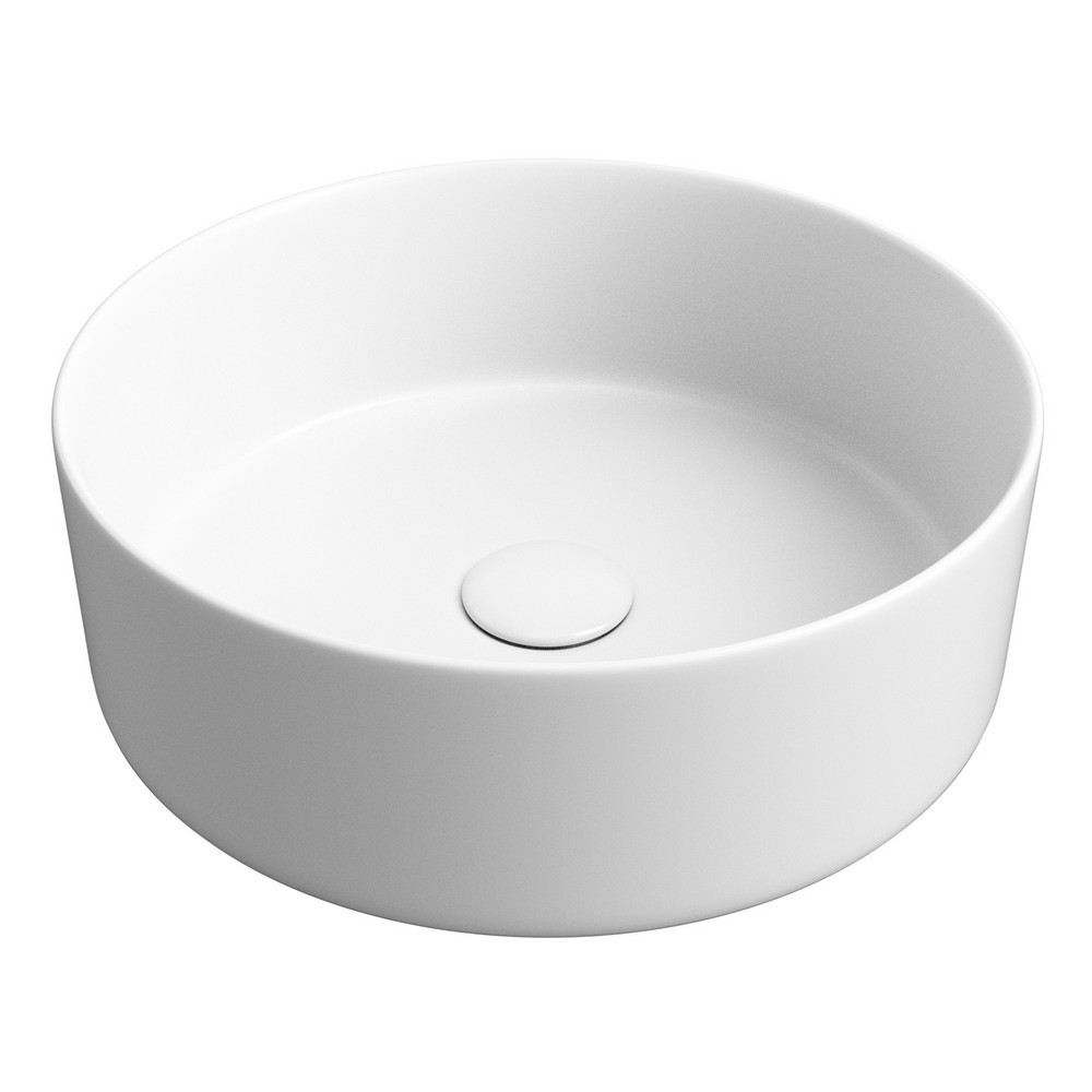 Ajax Hainton White 355mm Round Ceramic Countertop Basin