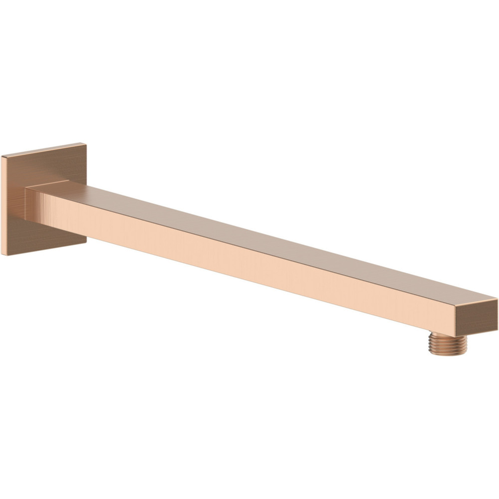 Ajax Hedon Brushed Bronze Square 350mm Wall Mounted Shower Arm