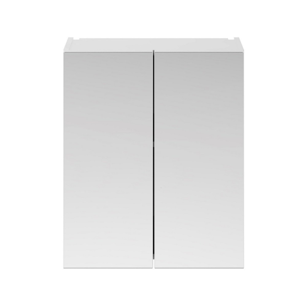 Ajax Idon 600mm 2 Door Mirror Cabinet in Gloss White