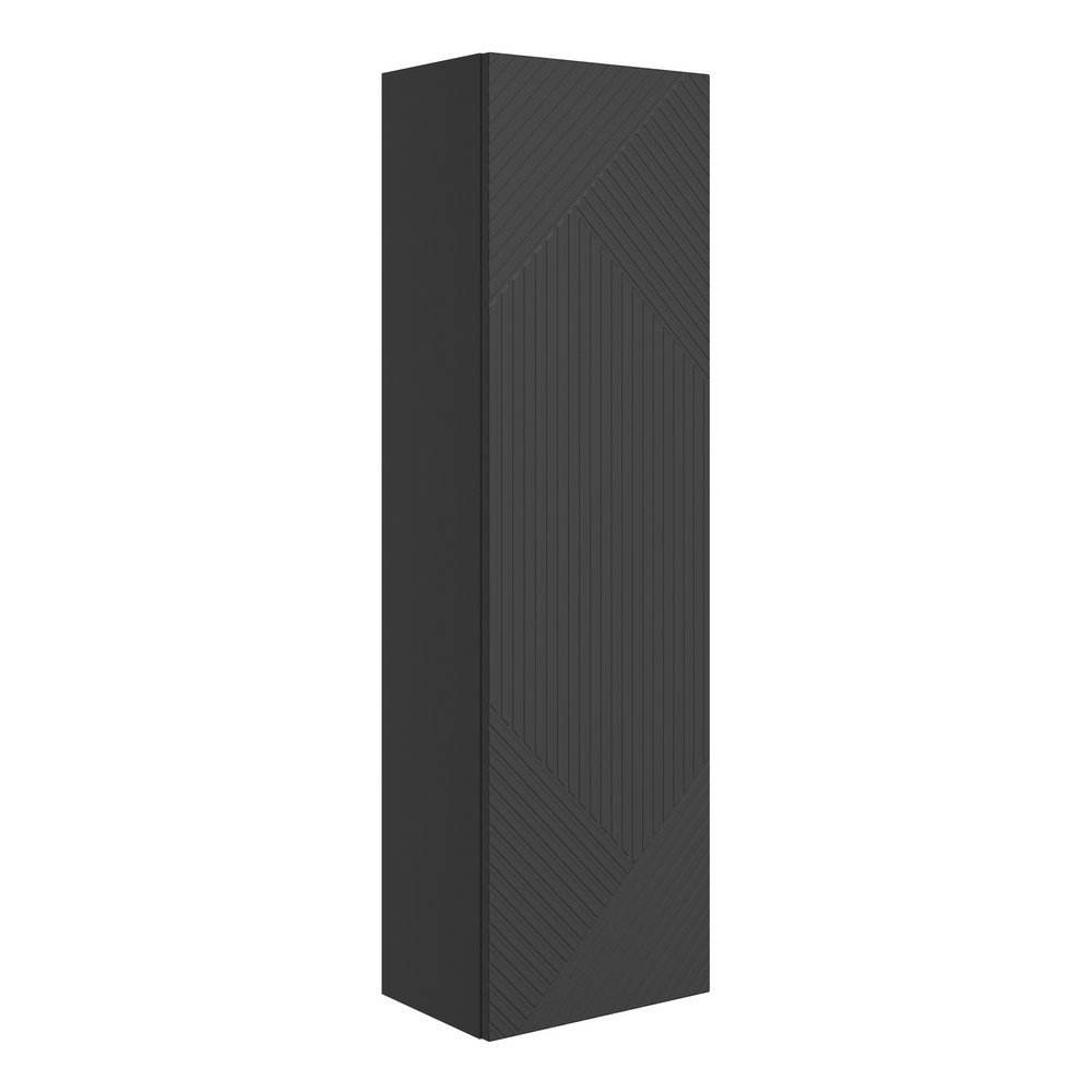 Ajax Irby Matt Graphite Grey 350mm Wall Hung Tall Storage Unit