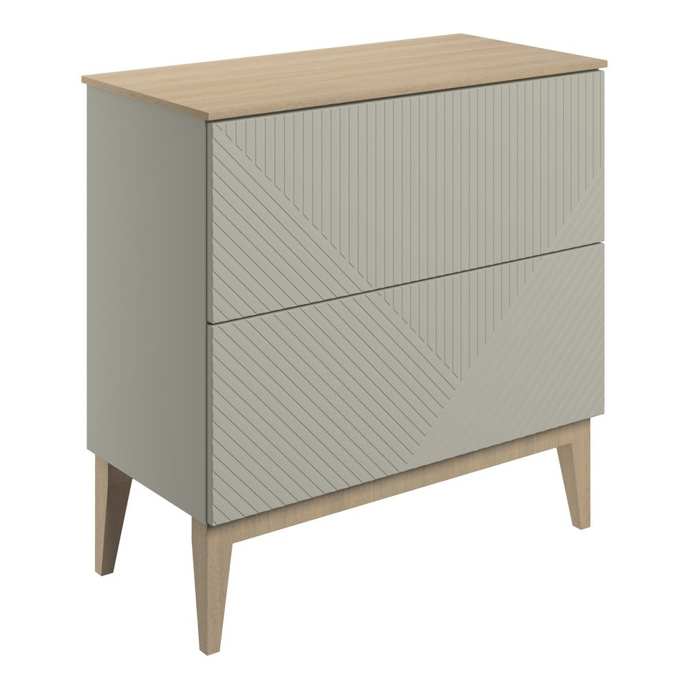 Ajax Irby Matt Oat 810mm Floor Standing Vanity Unit with Worktop