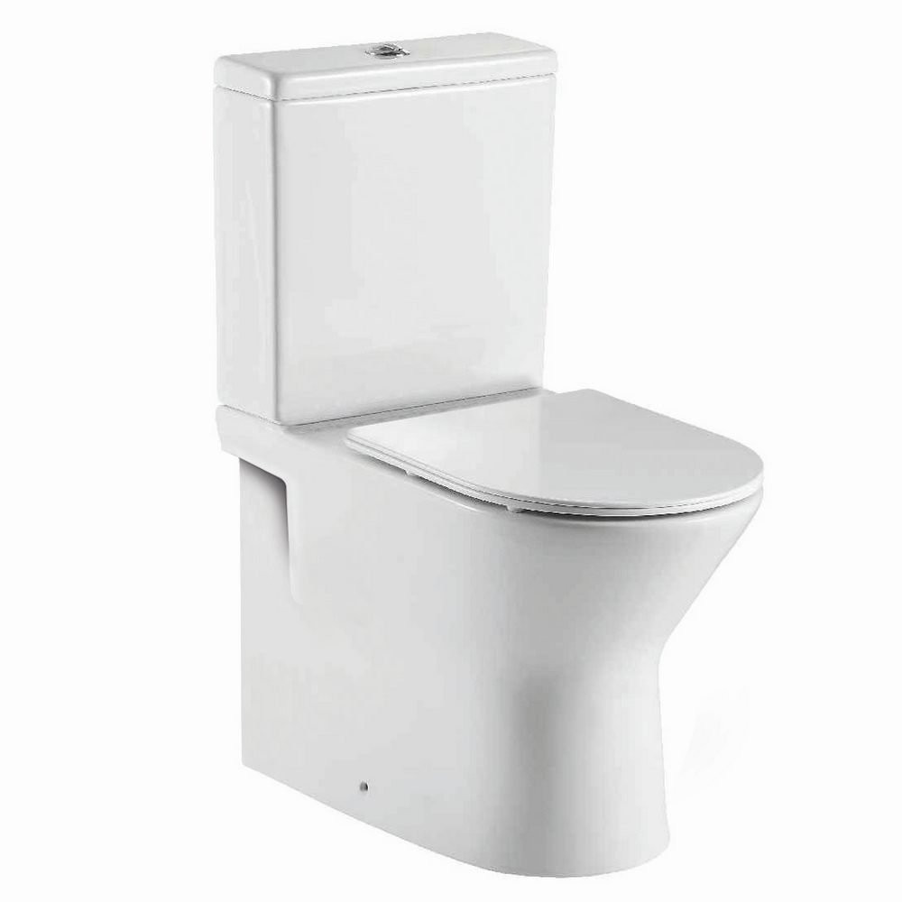 Ajax Life Rimless Closed Back Close Coupled Toilet with Cistern