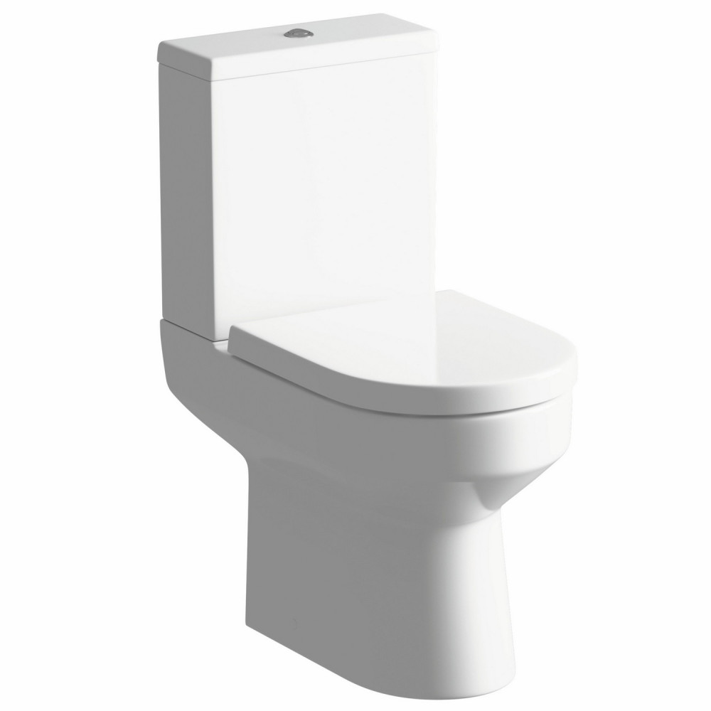 Ajax Limber Rimless Close Coupled Open Back WC with Seat