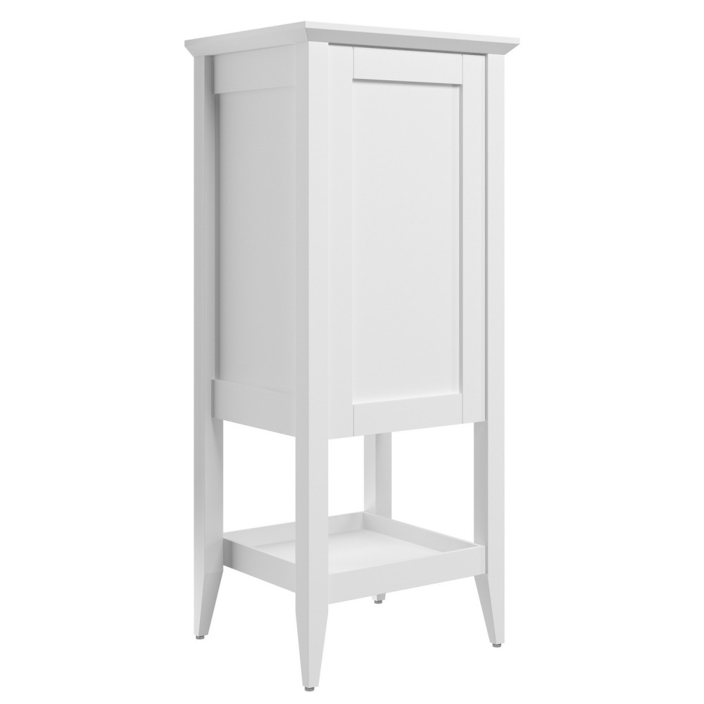Ajax Linwood 470mm Floor Standing Matt White Midi Boy Storage Unit