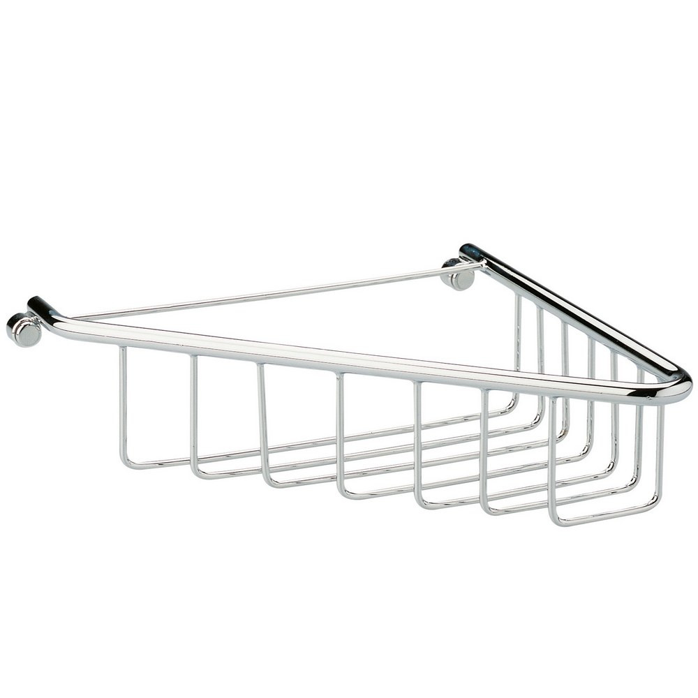 Ajax Linwood Chrome Single Tier Corner Shower Basket (1)