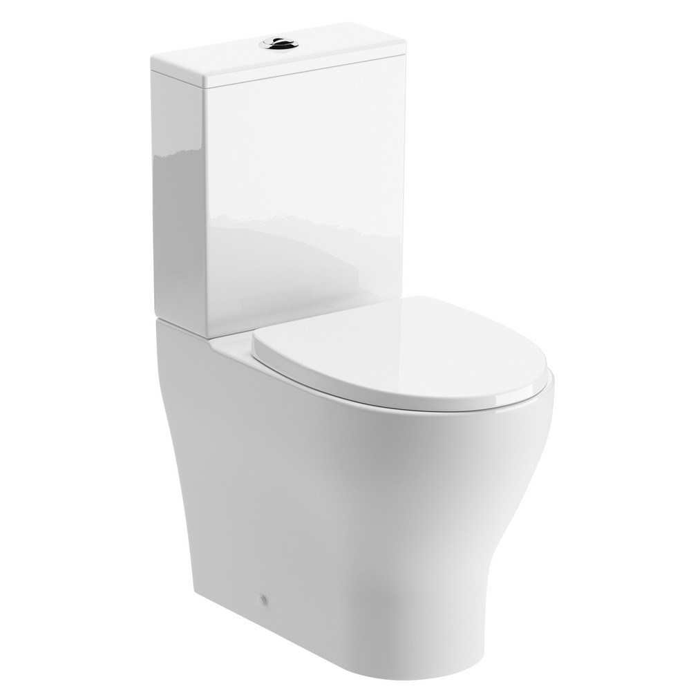 Ajax Maltby Rimless Short Projection Close Coupled WC and Seat