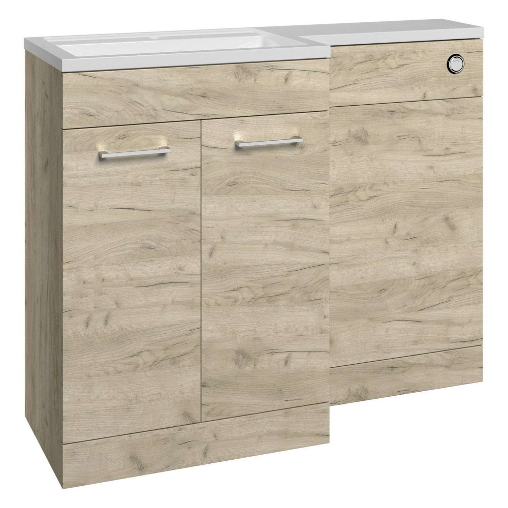 Ajax Manby 1000mm Left Hand Oak Combination Unit with Basin