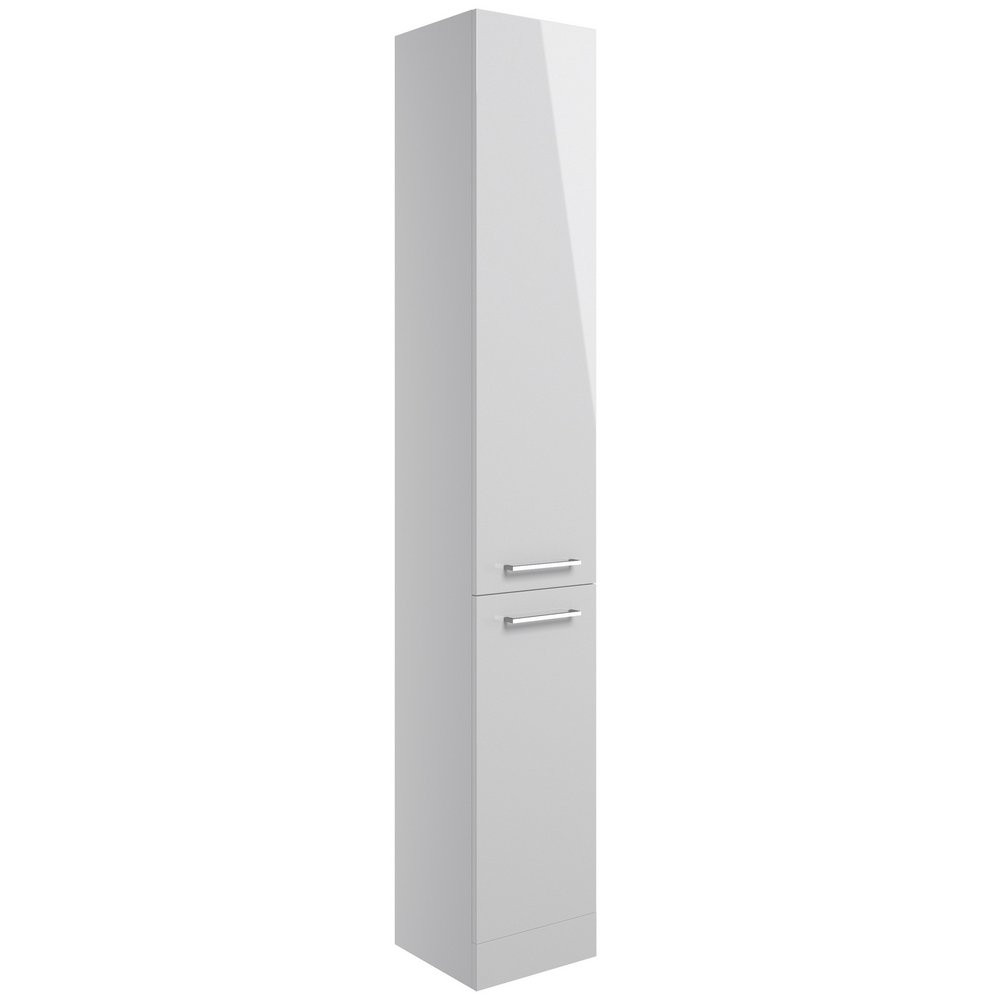 Ajax Manby 350mm Gloss Grey Floor Standing Tall Storage Unit