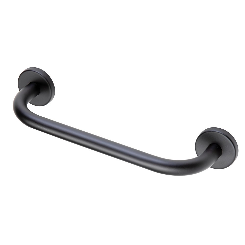 Ajax Matt Black 640mm Bathroom Grab Bar