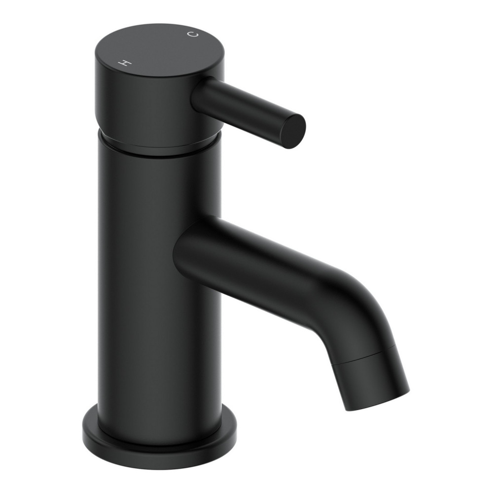 Ajax Ouse Matt Black Cloakroom Basin Mixer with Waste