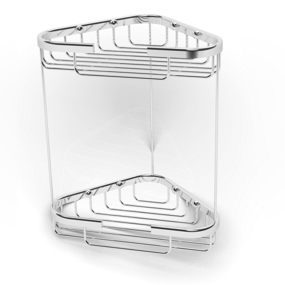Ajax Redbourne Chrome Two Tier Corner Shower Basket