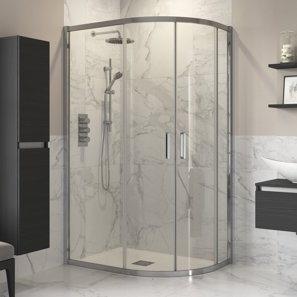 Ajax Reni Chrome Offset Quadrant Shower Enclosure