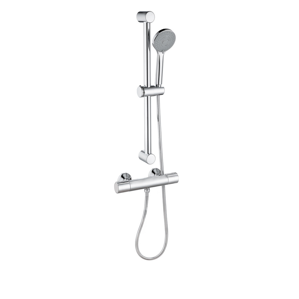 Ajax Riby Cool Touch Chrome Thermostatic Bar Mixer Shower