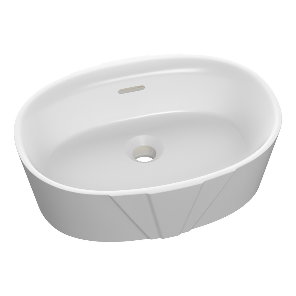 Ajax Roxby White Resin 460mm Countertop Basin