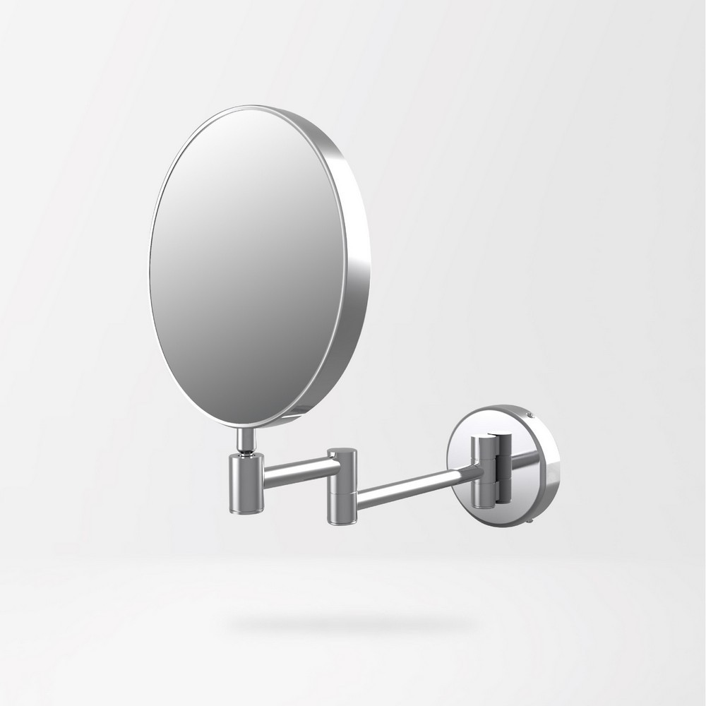 Ajax Sibsey Chrome Rounded Cosmetic Mirror