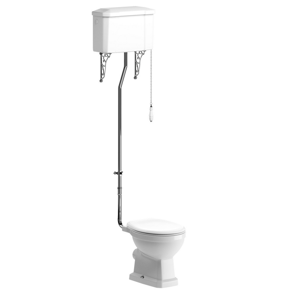 Ajax Somerby High Level Chrome WC with Acrylic Seat (1)