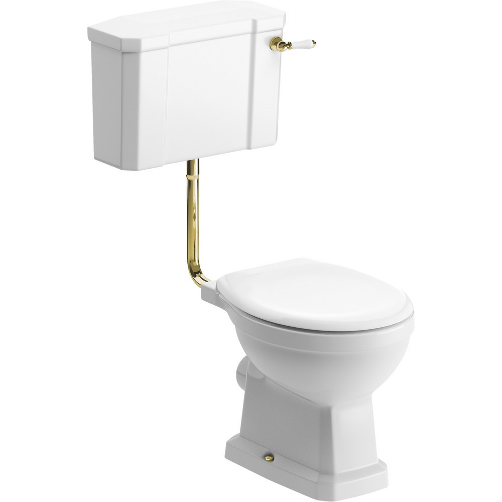 Ajax Somerby Low Level Brushed Brass WC with Acrylic Seat (1)