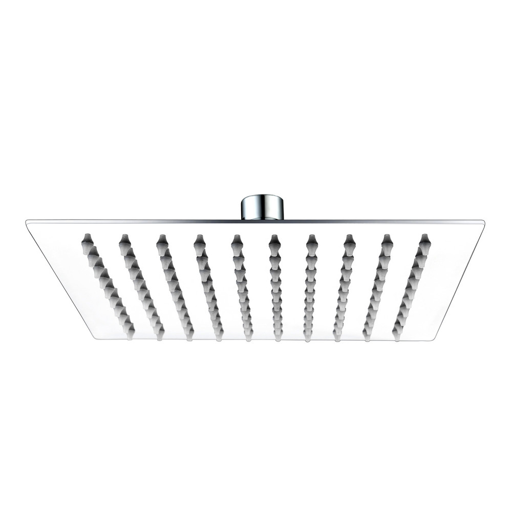 Ajax Hedon Square 250mm Stainless Steel Ultra Slim Shower Head