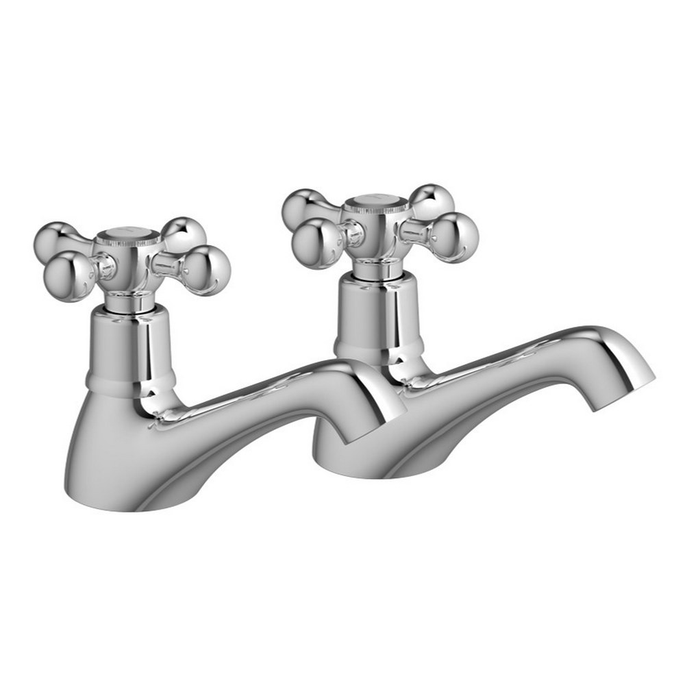 Ajax Stainforth Traditional Chrome Bath Pillar Taps (1)