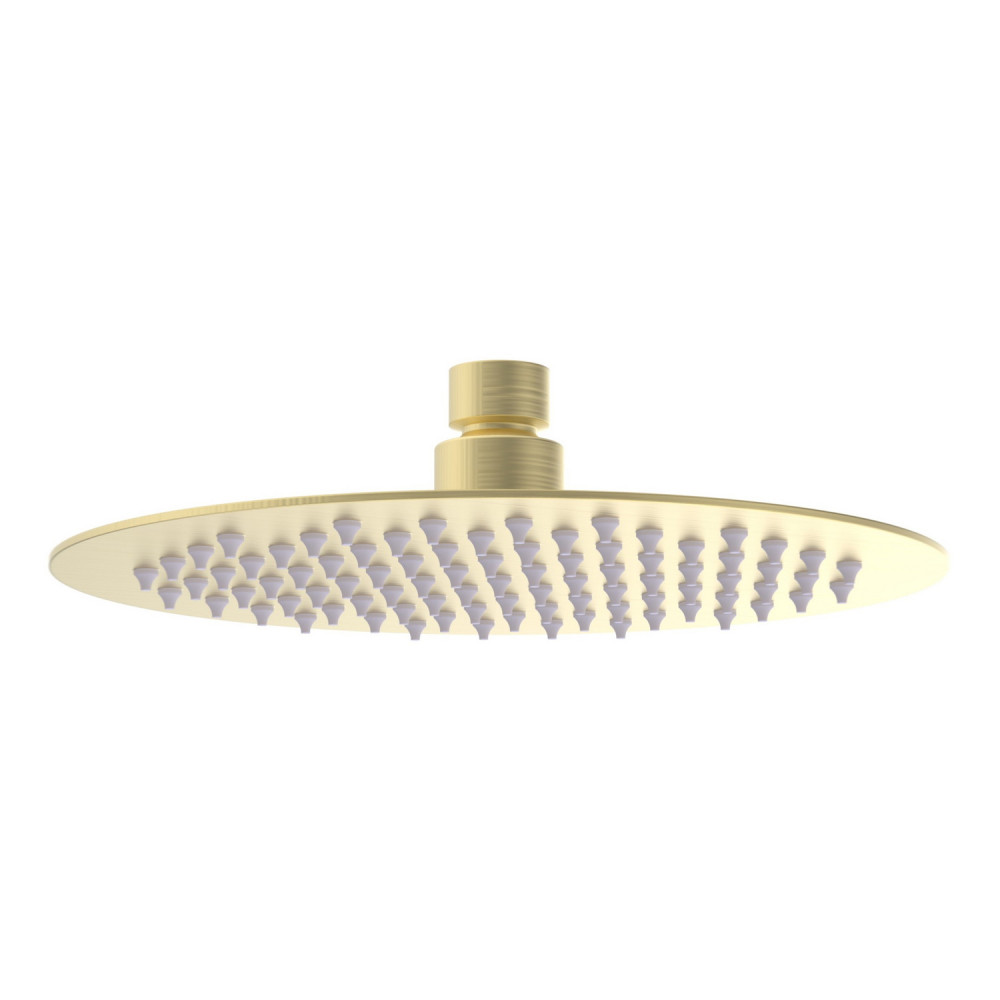 Ajax Thrunscoe Brushed Brass 200mm Stainless Steel Shower Head