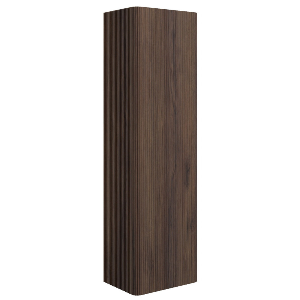 Ajax Torrington 350mm Wall Hung Textured Walnut Tall Unit