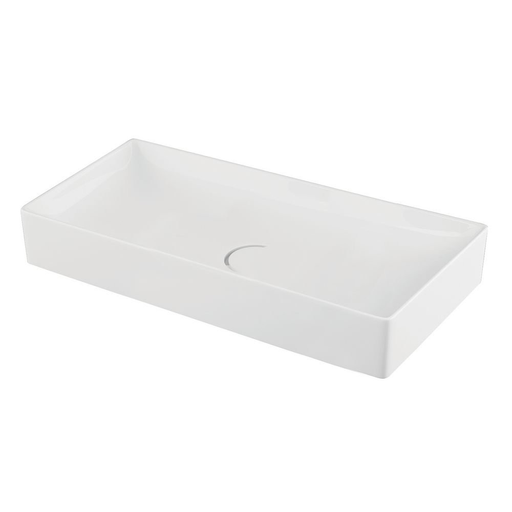 Ajax Vessel Stance White 750mm Counter Top Basin