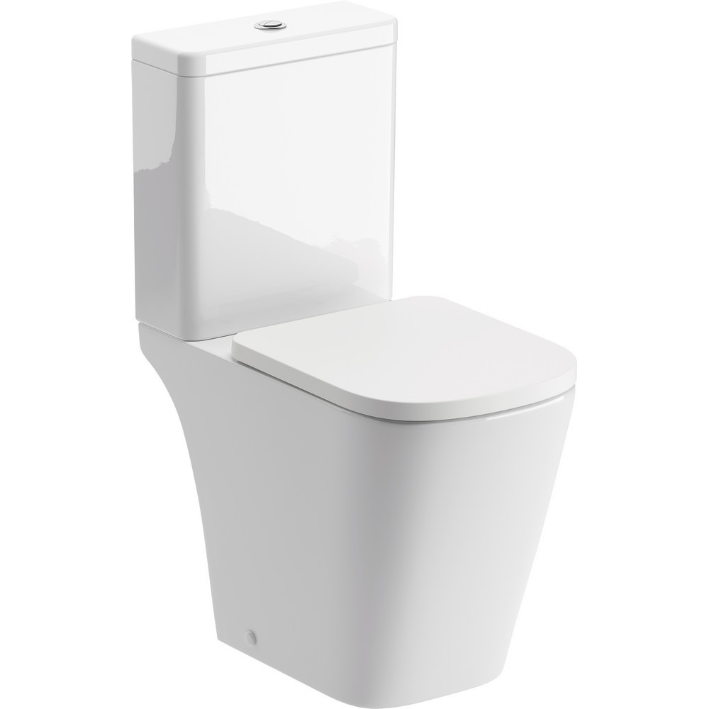 Ajax Weelsby Rimless Close Coupled Open Back Short Projection WC and Seat (1)