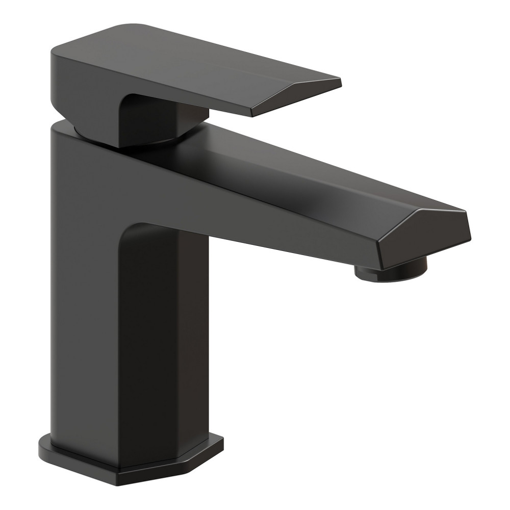 Ajax Welland Basin Mixer with Waste in Matt Black