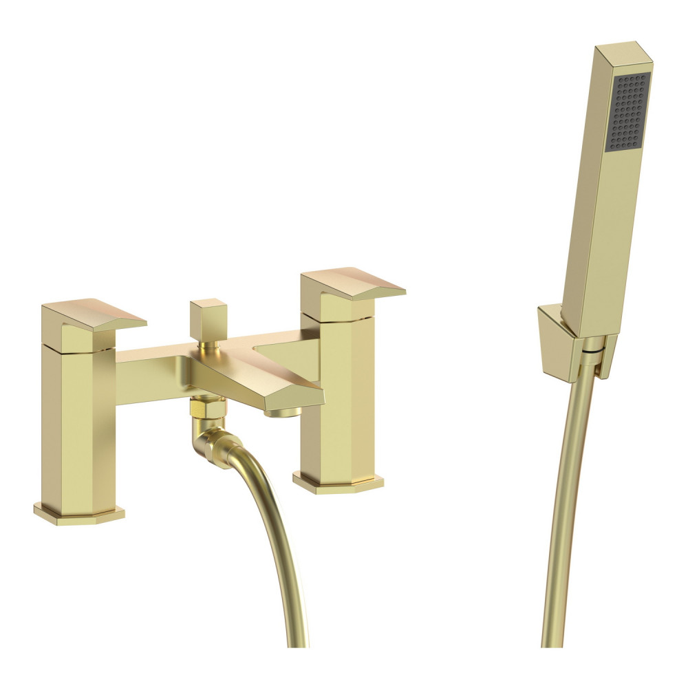 Ajax Welland Bath Shower Mixer in Brushed Brass