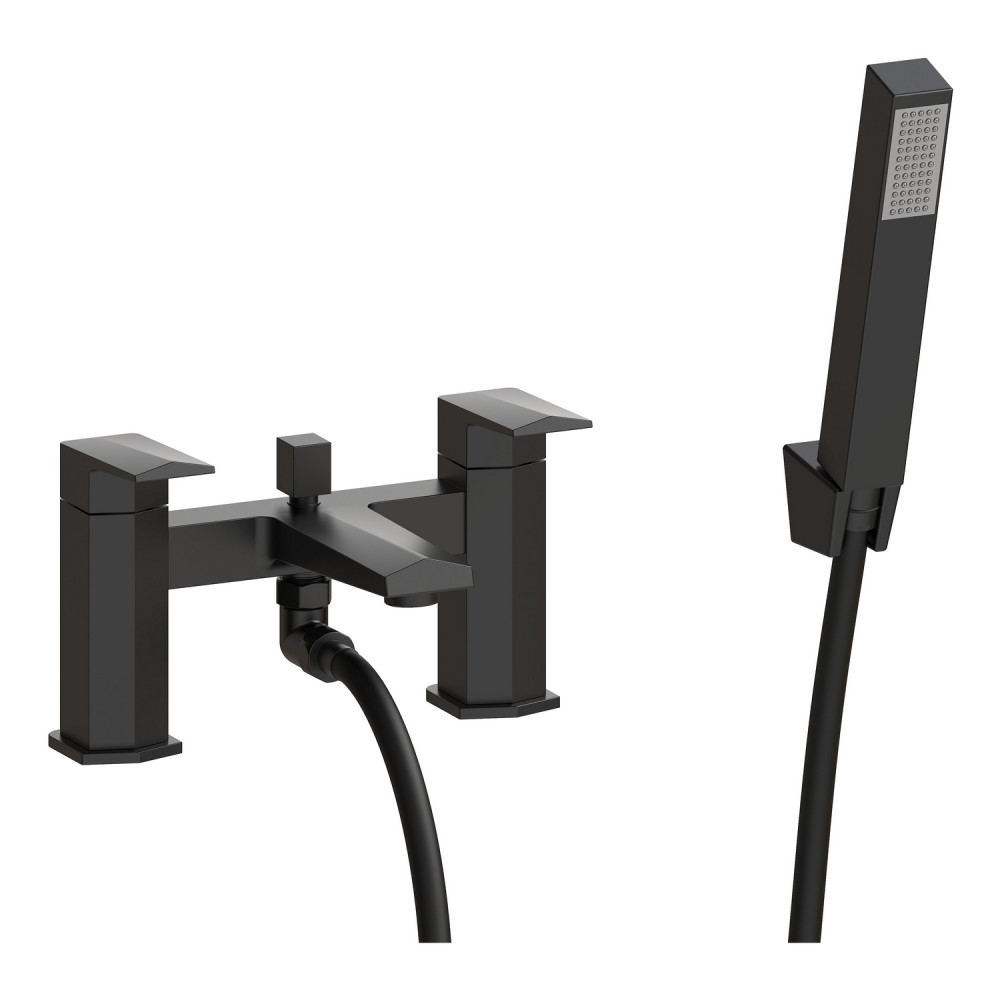 Ajax Welland Bath Shower Mixer in Matt Black