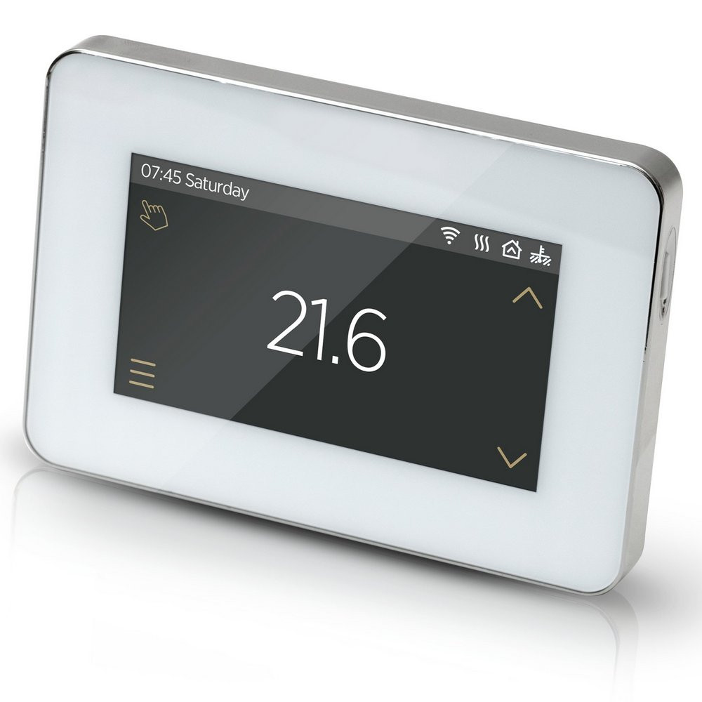 Ajax White Touch Screen Thermostat