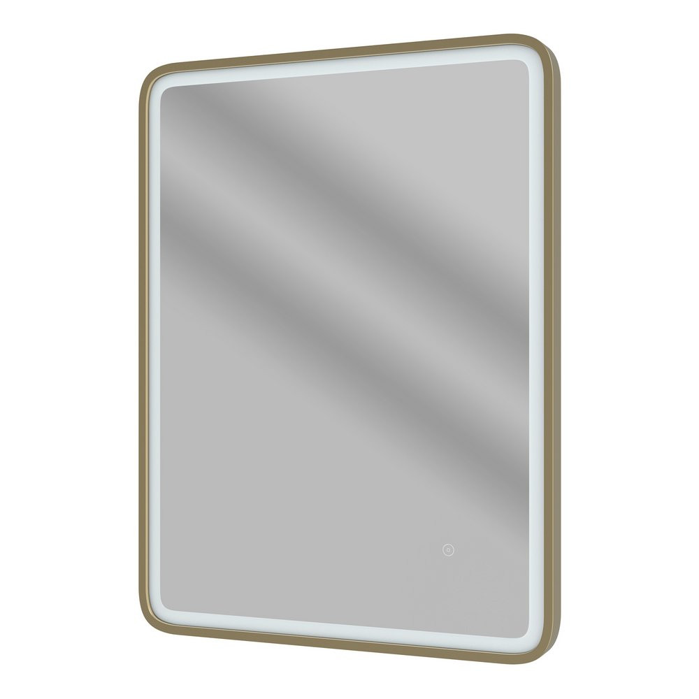 Ajax Woad 600mm Brushed Bronze Front Lit LED Bathroom Mirror