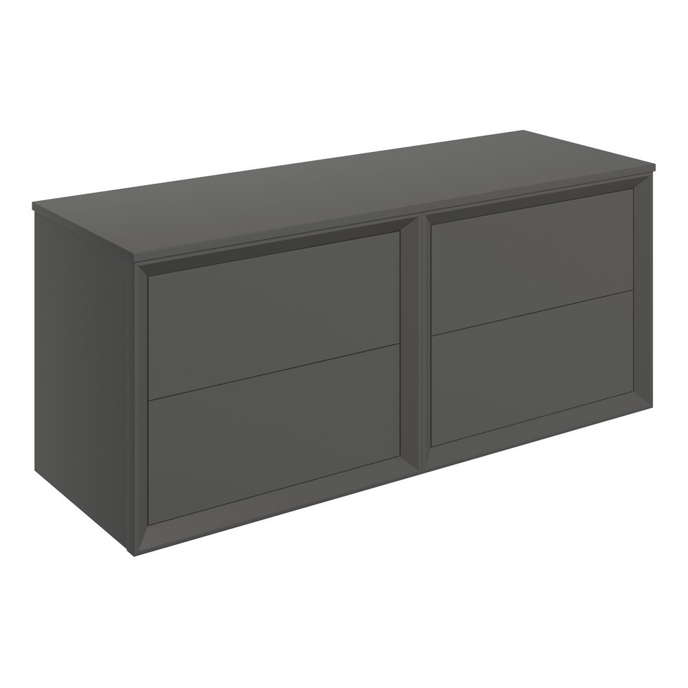 Ajax Yarborough Matt Clay 1200mm Wall Hung Vanity Unit and Worktop